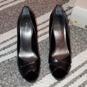 Nine west open toe heel